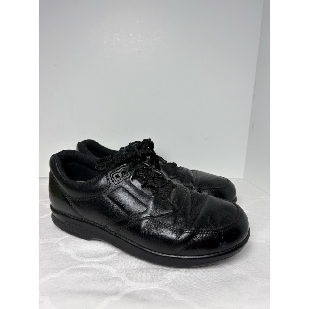 SAS Time Out Shoes Men Size 7.5 Black Leather Casual Lace Up Comfort Lace Up